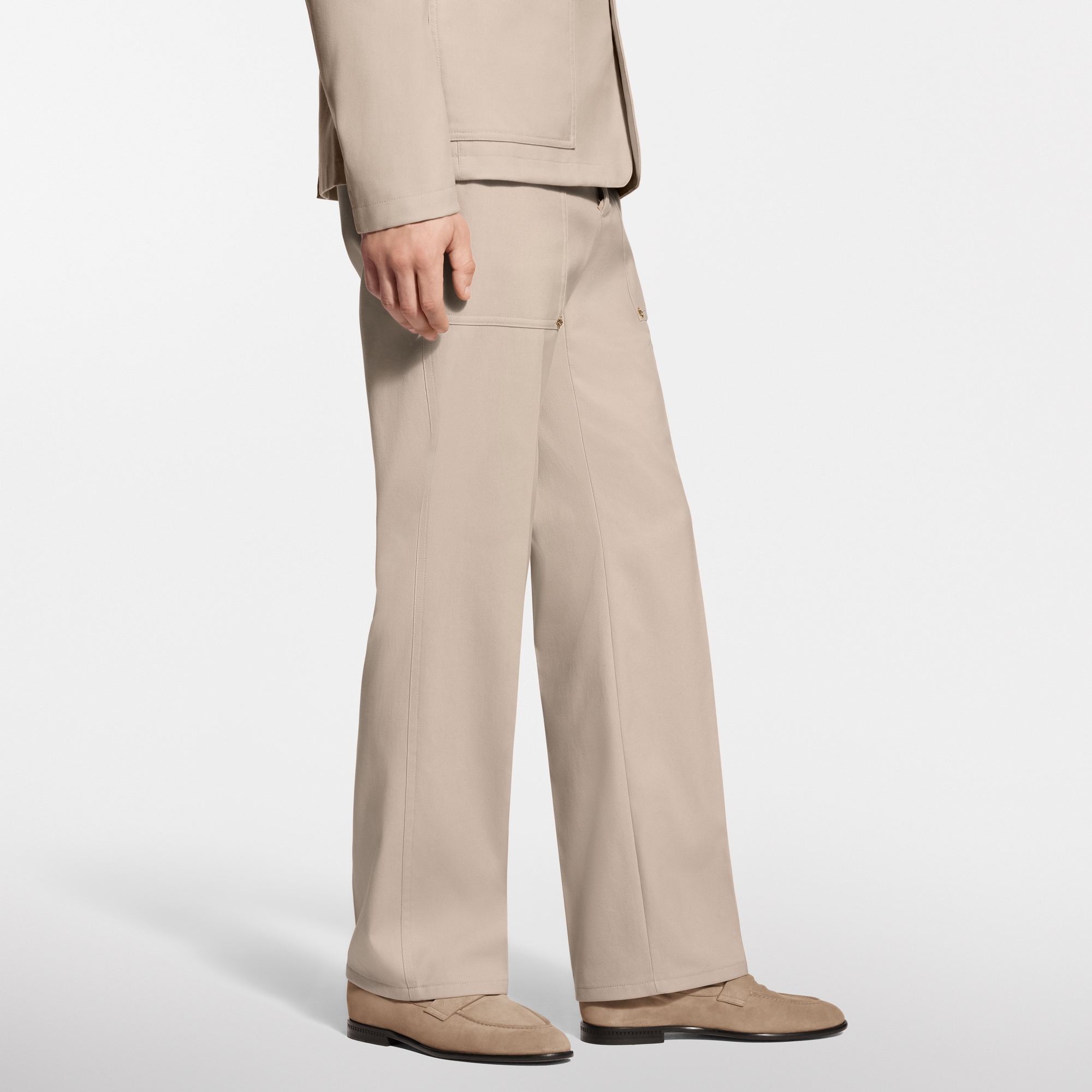 Cotton-Silk Tailored Workwear Pants - New - For Men | LOUIS VUITTON ®